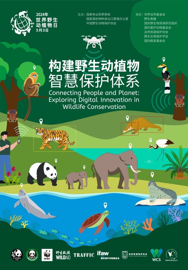 2024年世界野生動植物日宣傳海報