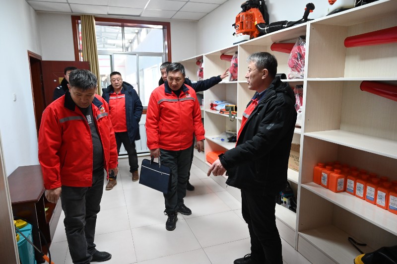 盐池湾管护中心开展春节前安全生产大检查  筑牢生态安全防线