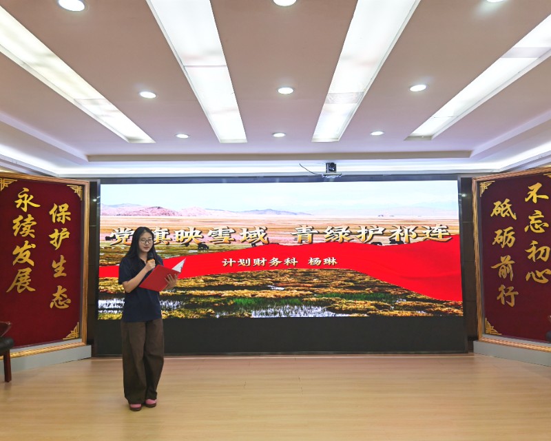 党旗映雪域　青绿护祁连